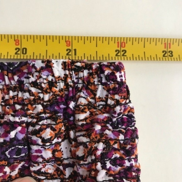 Dressbarn Palazzo Pants Flowy Boho Wide Leg Elastic Ikat Womens Size 1X Plus - Picture 8 of 13